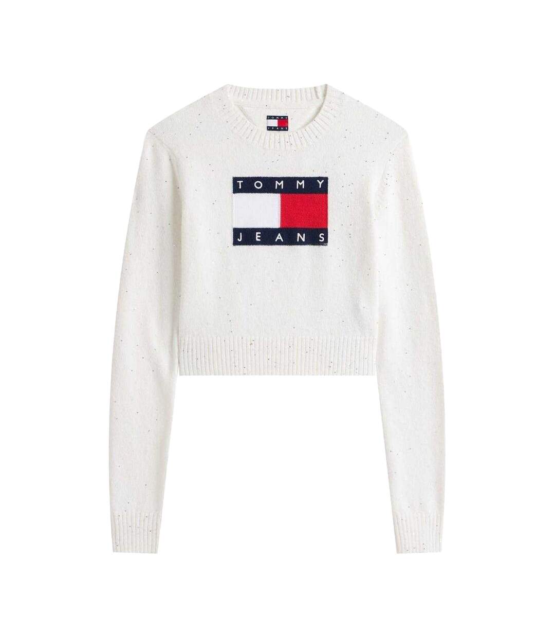 Sweat Jeans Femme Blanc Cassé Tommy Jeans-2