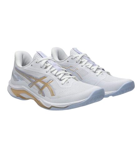 Womens/ladies Ballistic Ff 4 Trainers White Champagne Asics