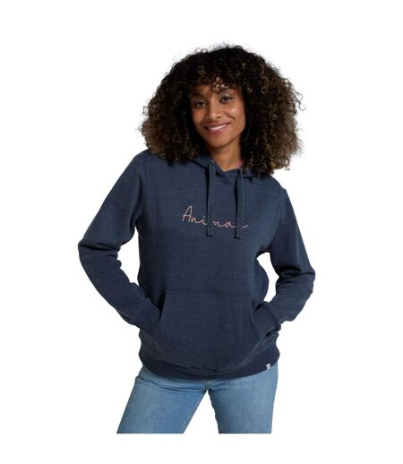 Sweat À Capuche Maya Femme Bleu Foncé Animal