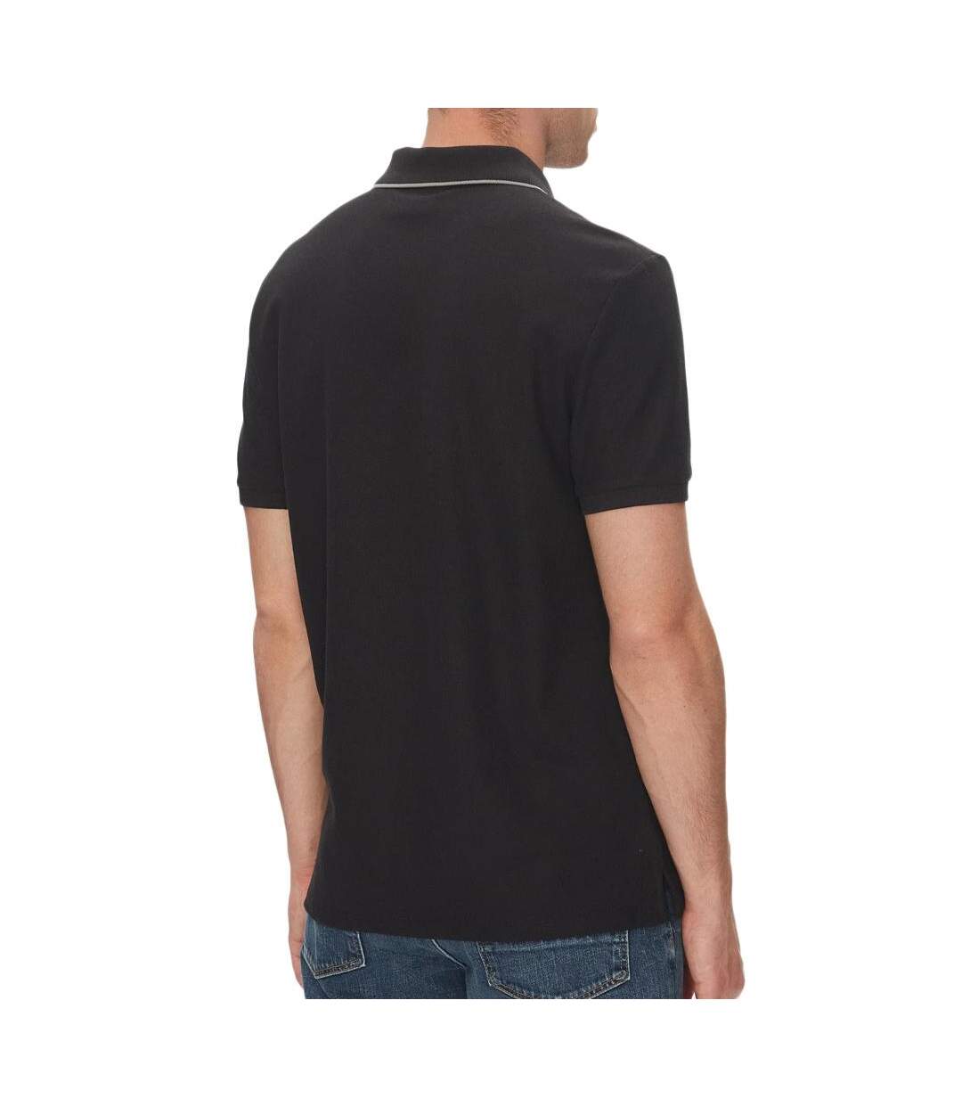 Polo noir homme calvin klein jeans refineds-2