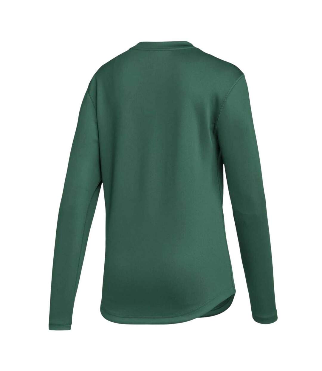 Womens/ladies Fleece Regular Long-sleeved Fleece Top Green Adidas-2