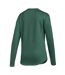 Womens/ladies Fleece Regular Long-sleeved Fleece Top Green Adidas-2
