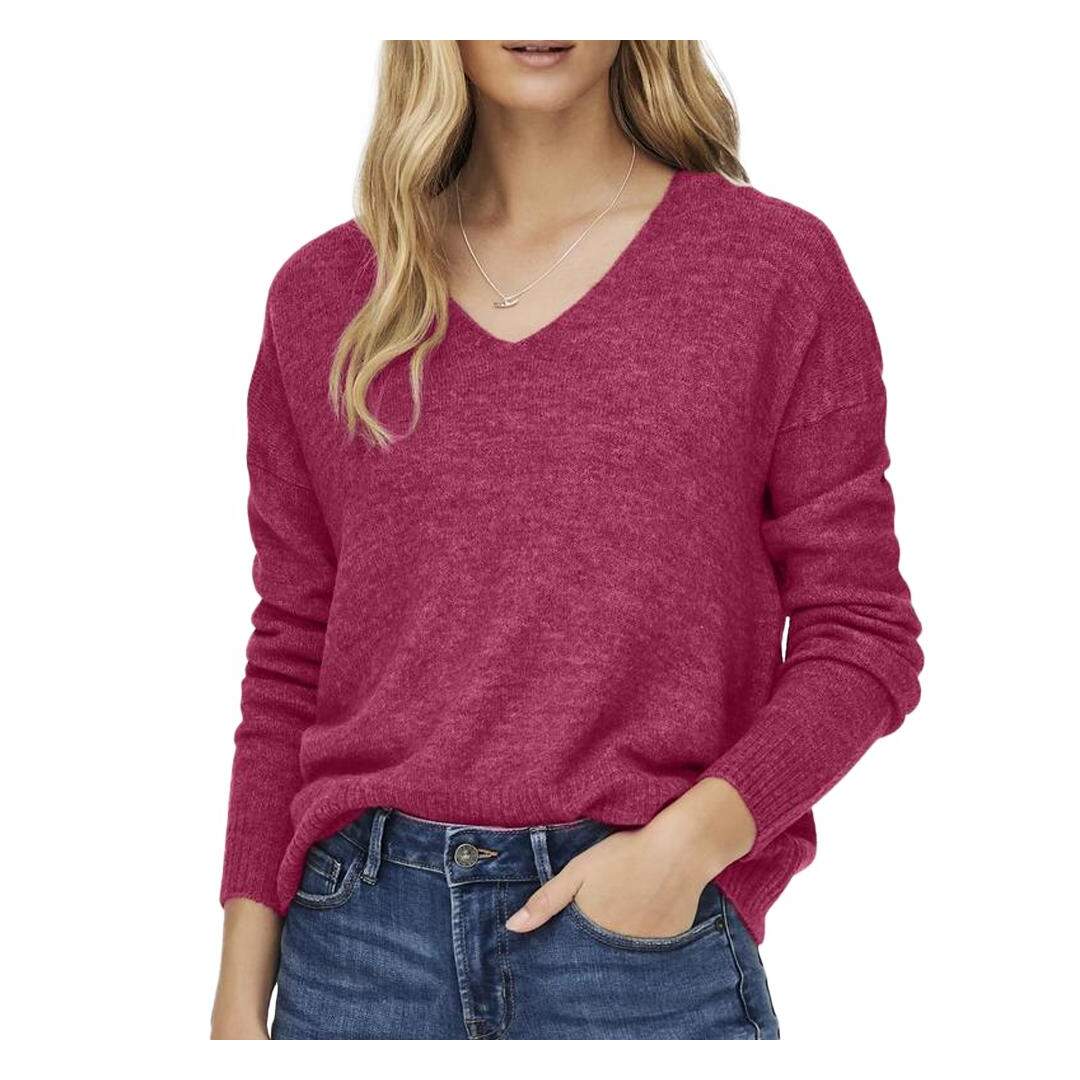 Pull Rose Fuchsia Femme JDY Elanora - L-1