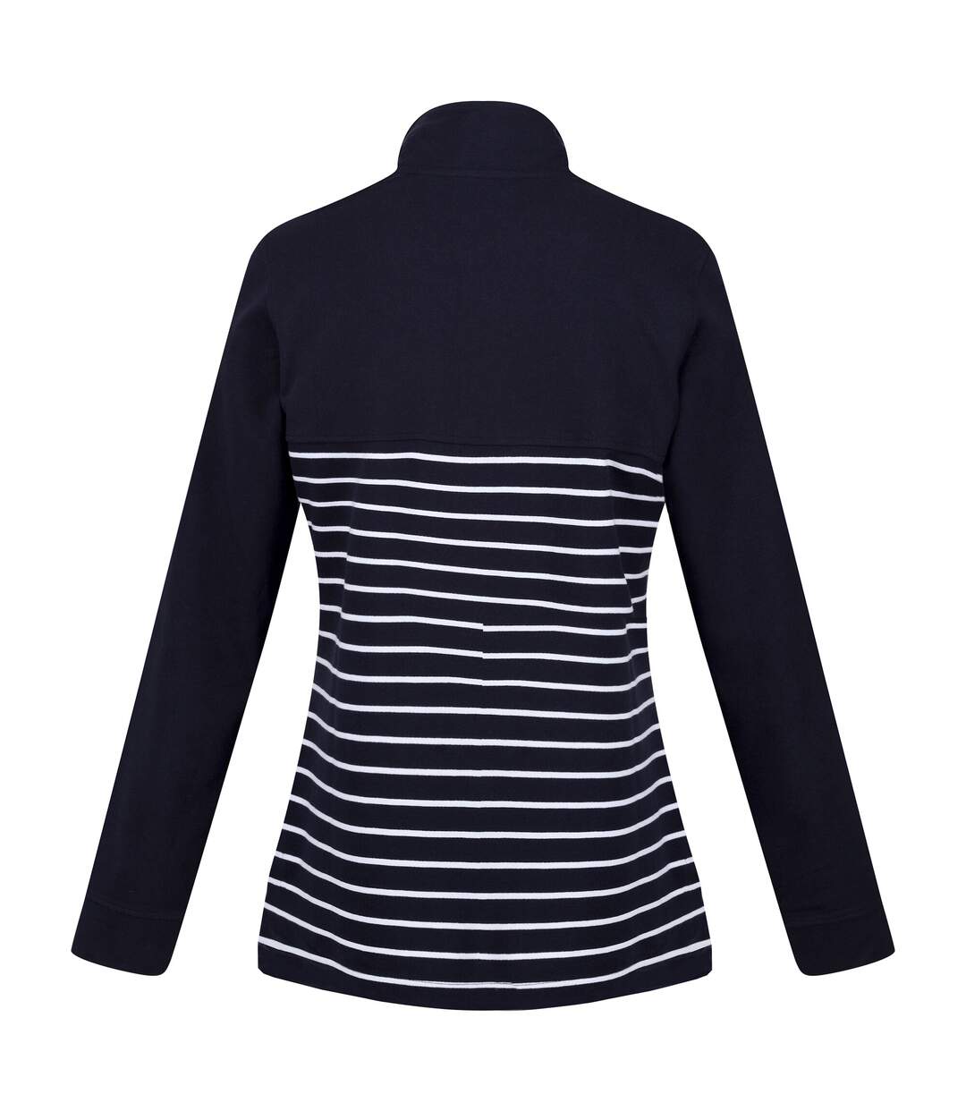 Womens/ladies bayla striped button neck sweatshirt navy/white Regatta-2