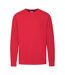 Sweat Manches Cousues Adulte Rouge Fruit Of The Loom-1