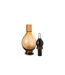 Vase Bouchon Fiole en Verre Jo 40cm Marron-2