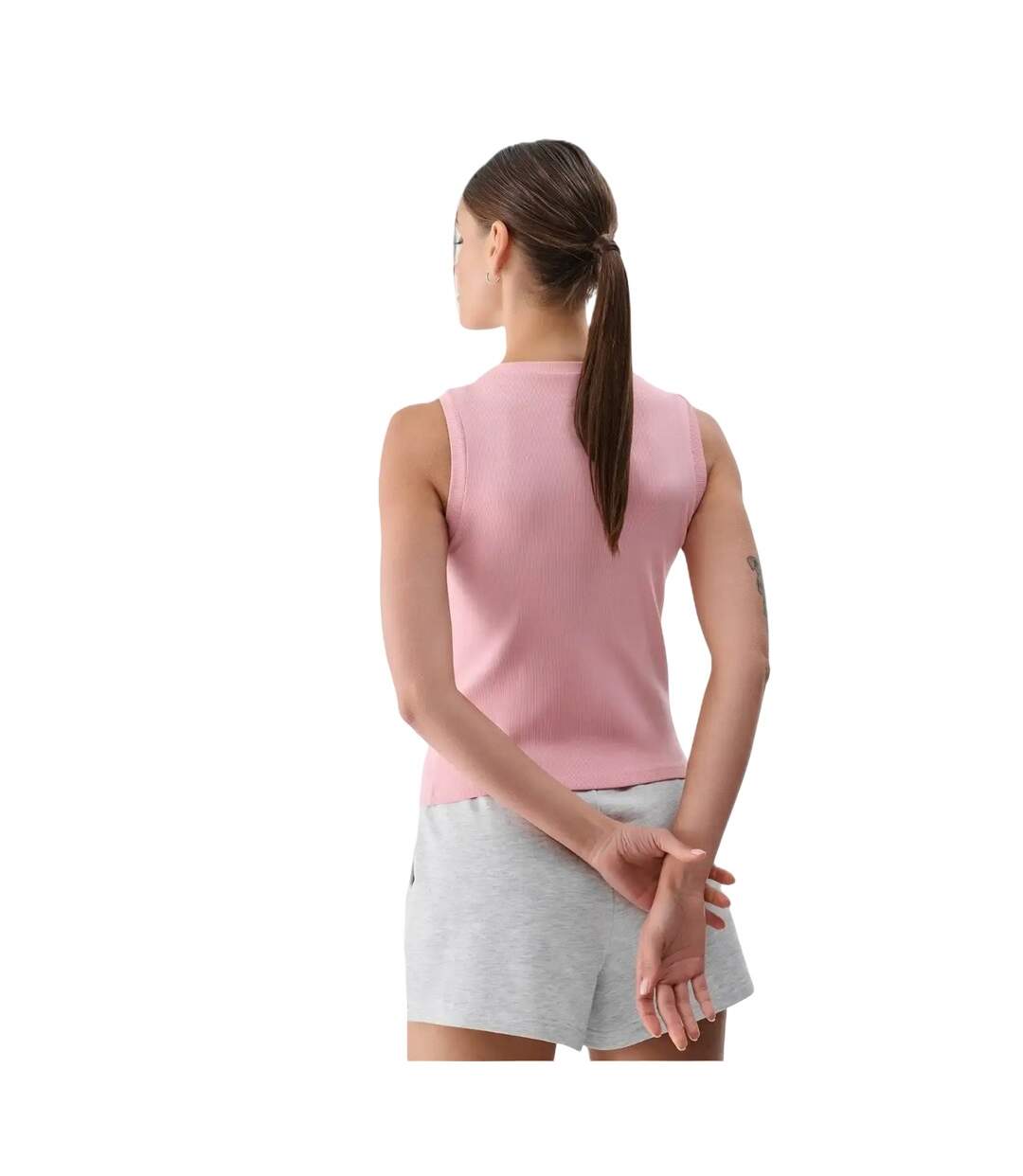Débardeur Sans Manches F132 Femme Rose 4F-3