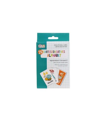 Jeu de Cartes Educatives Mots 12cm Blanc