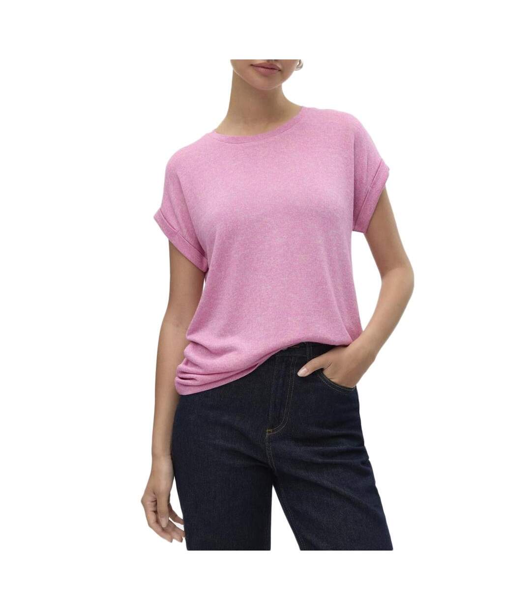 T-Shirt Rose Femme Vero Moda Brianna 10291353 - XS-1