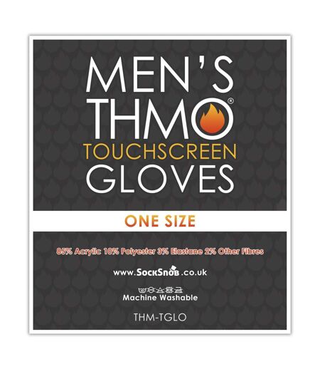 Gants pour écran tactile avec poignées pour hommes