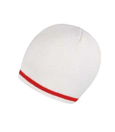 Bonnet National Adulte Blanc Rouge Result Winter Essentials