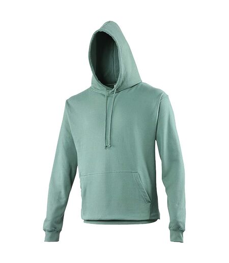 Sweat à capuche college adulte vert gris Awdis