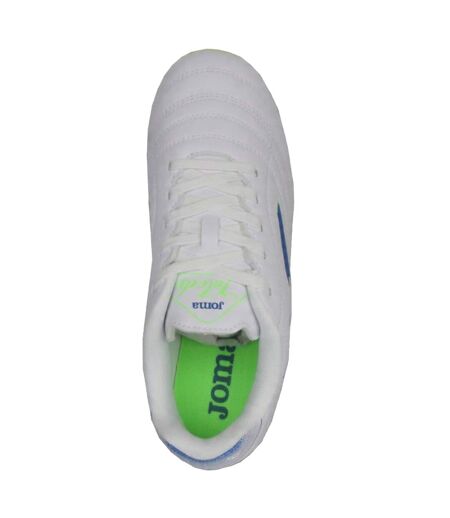 Childrens/kids Toledo Firm Ground Football Boots White Joma