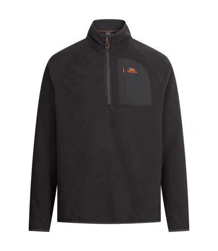Polaire À Col Montant Zippé Et Poche Sur Poitrine Harry Homme Bleu Marine Trespass
