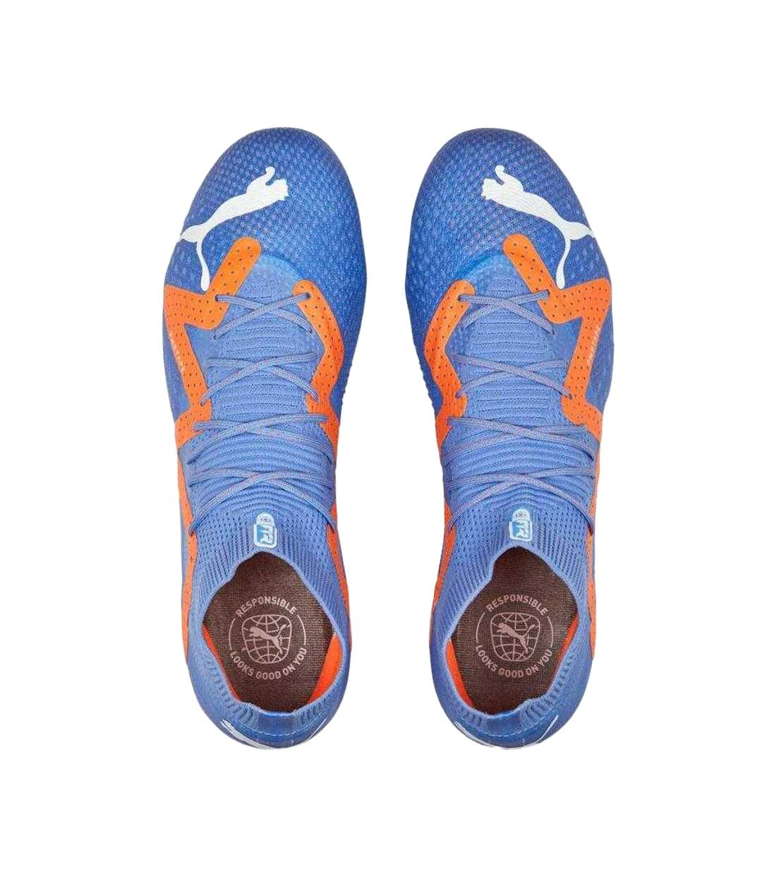 Chaussures De Foot Future Ultimate Adulte Bleu Orange Blanc Puma-4