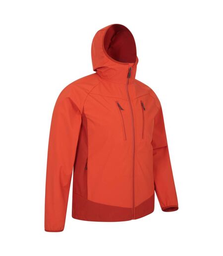 Mens Ambit Lightweight Soft Shell Jacket Orange Mountain Warehouse