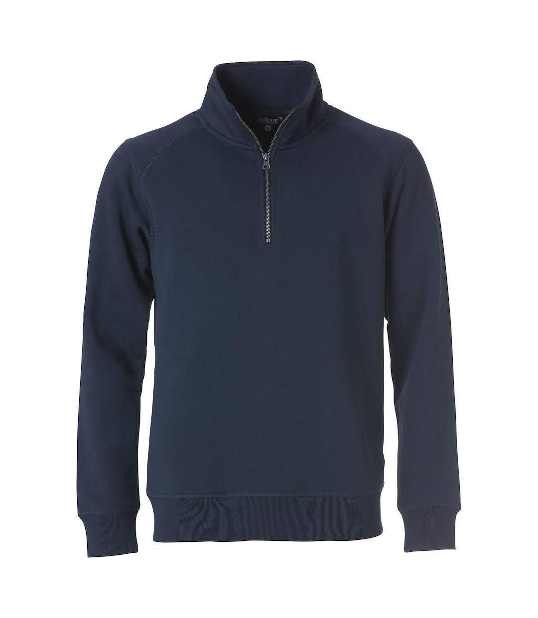 Unisex Adult Classic Half Zip Sweatshirt Dark Navy Clique-1
