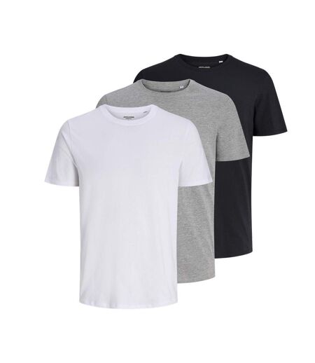 x3 t-shirts blanc/gris/noir homme jack & jones underwear
