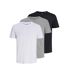x3 t-shirts blanc/gris/noir homme jack & jones underwear-1