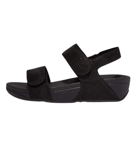 Sandales Motif/style Ajustable Lulu Shimmerlux Femme Tout Noir FitFlop