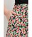 Pantalon taille semi-élastiquée satin fleuri-5