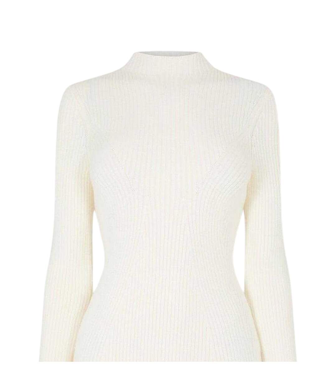 Robe Mi-longue Manches Longues Femme Vieux Blanc Jack Wills-3