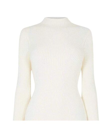 Robe Mi-longue Manches Longues Femme Vieux Blanc Jack Wills