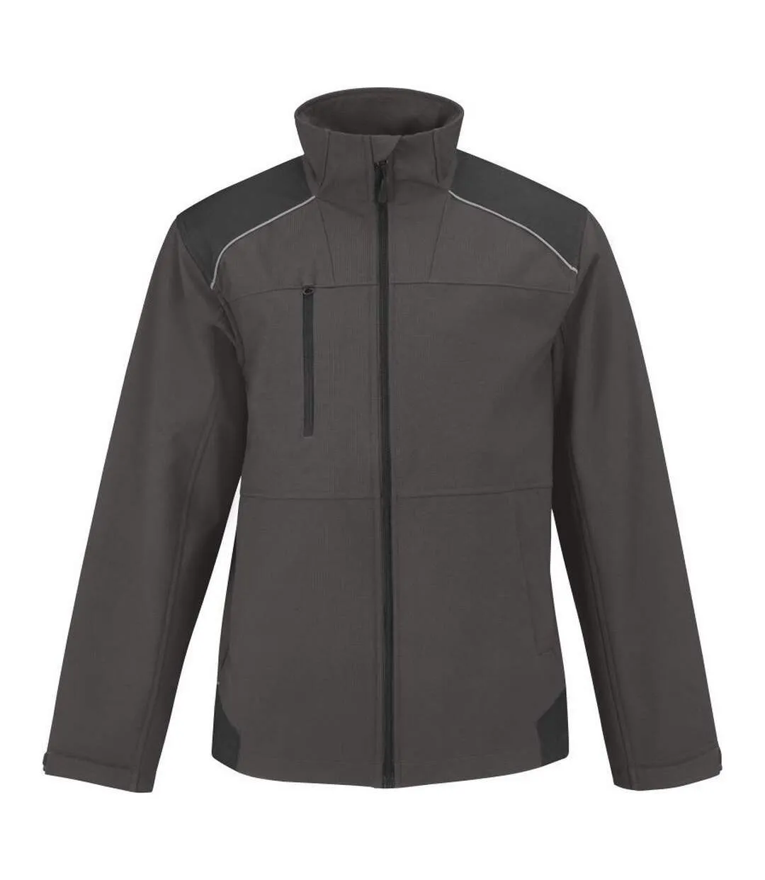 Veste Softshell Shield Pro Adulte Gris Foncé Uni B&C-1