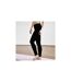 Just Cool Womens/ladies Girlie Athletic Sports Leggings/trousers Jet Black Awdis-1