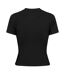 T-shirt Motif/style Coquille Femme Noir Never Fully Dressed-3