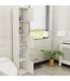 Colonne de salle de bain - Anne - Blanc - 180 x 33 x 30 cm-4