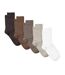 Pack 5 paires de chaussettes beige/marron/noir femme vero moda klara-1