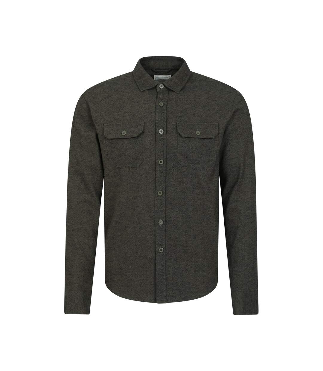 Mens Trace Flannel Long-sleeved Shirt Green Mountain Warehouse-1