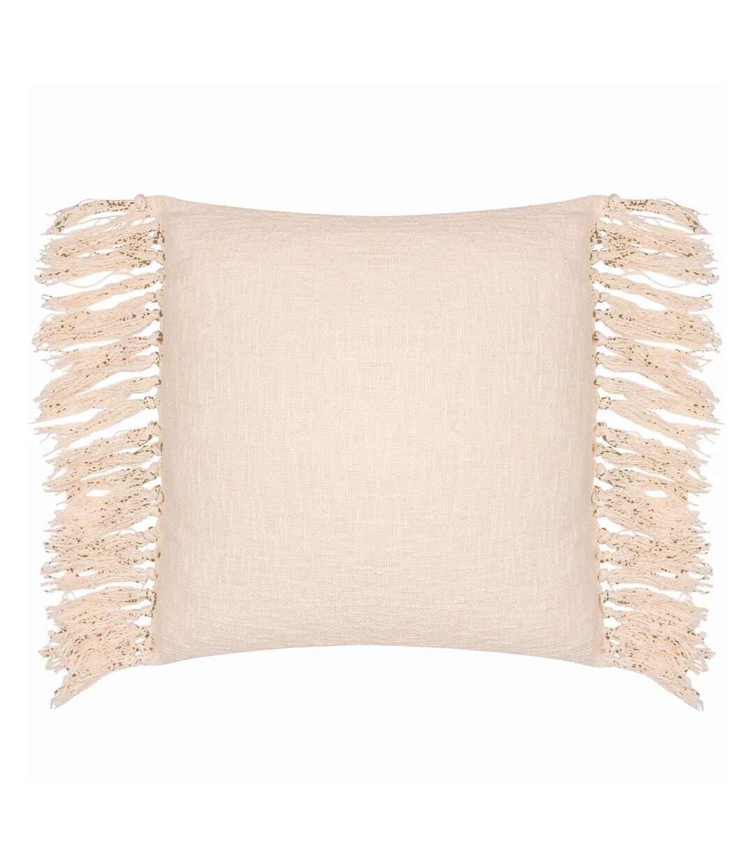 Saku fringed blossom cushion cover 50cm x 50cm olive Yard