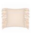 Saku fringed blossom cushion cover 50cm x 50cm olive Yard