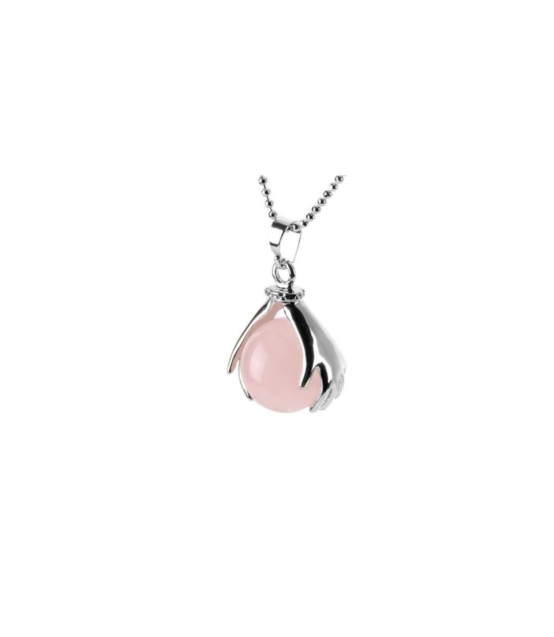 Collier de vitalité en quartz rose