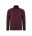Mens Treston Full Zip Fleece Jacket Burgundy Mountain Warehouse-1