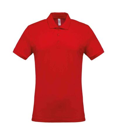 Kariban Mens Pique Polo Shirt (Red) - UTPC6572