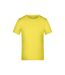 T-shirt active enfant jaune James and Nicholson-1