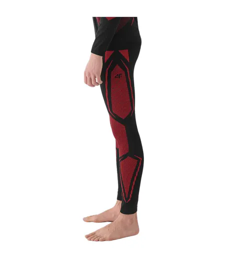 Legging Thermique Waw24useam166 Homme Noir Rouge 4F
