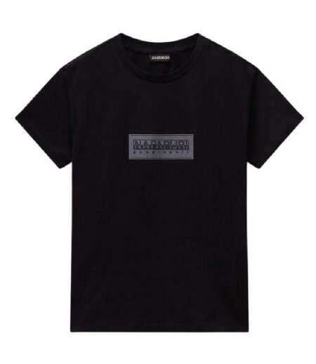 Womens/ladies Box Logo T-shirt Black Napapijri