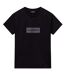 Womens/ladies Box Logo T-shirt Black Napapijri-1