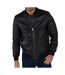 Veste en Cuir Noir Homme Schott LCBOMB - L