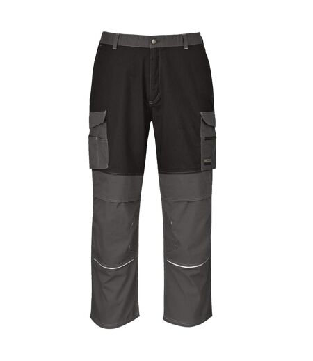 Portwest Mens Granite Work Trousers (Gray/Black) - UTRW8095