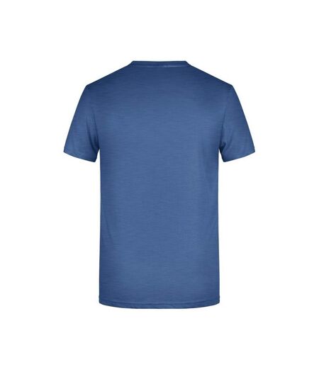 T-shirt Basic Homme Denim Clair Chiné James And Nicholson