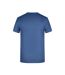 T-shirt Basic Homme Denim Clair Chiné James And Nicholson-2