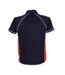 Finden & Hales Mens Piped Performance Sports Polo Shirt (Navy/ Red/ White)