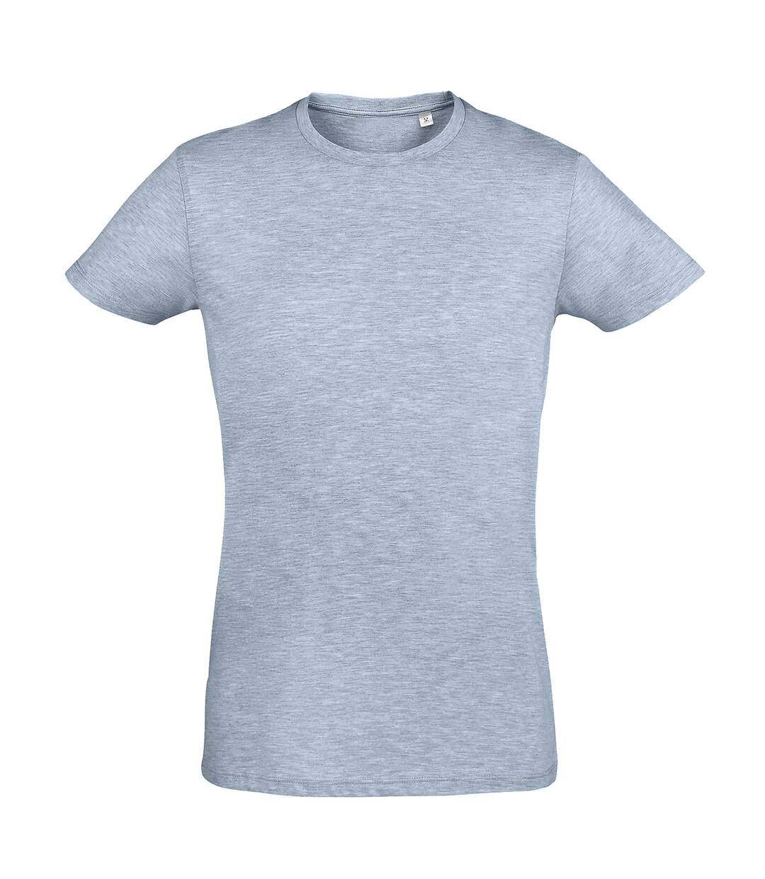 T-shirt regent homme bleu ciel chiné SOLS-1