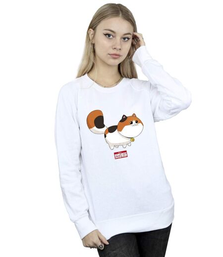 Disney - Sweat BIG HERO BAYMAX KITTEN POSE - Femme (Blanc) - UTBI11853