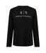 Mens Logo T-shirt Black Armani Exchange-1